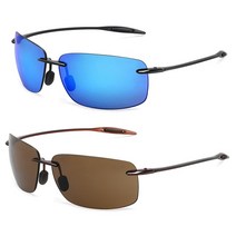 선글라스 남성 여성 뉴 클래식 스포츠 무테 오렌지 운전 골프 직사각형 초경량 프레임