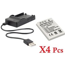 니콘 EN EL8 배터리 CLPIX P1 P2 L1 L2 S1 S2 S3 S4 S5 S6 S7 S8 S9 1400mAh, 08 4 Battery Charger