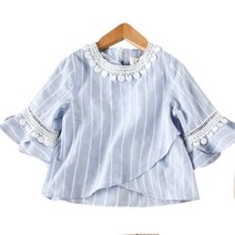 아이하루 튜립컷8부블라우스