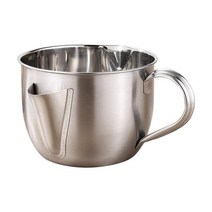유수분리기 1000ml 스테인레스 스틸 수프 오일 분리기 필터 스트레이너 그릇 뚜껑 브러시 컨테이너 주방 요, 01 Silver