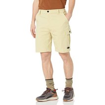 Mossy Oak 남성용 표준 카고 스트레치 하이킹 반바지 페일 카키 L 180405, Large, Pistachio