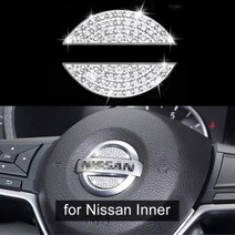 자동차 블링 스티어링 휠 로고 데칼 스티커 다이아몬드 메탈 엠블럼 적합 차종: BMW 현대 도요타 혼다 메르세데스