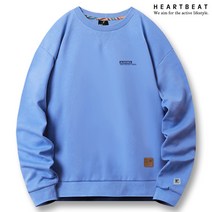 하트비트 노젤스 레이어드 맨투맨 오버핏 긴팔티셔츠 커플룩 단체복 남자 여자 남여공용 커플티 빅사이즈 단체티