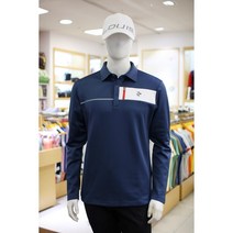 루이까스텔 골프의류 2022 F/W 가을 겨울 상품 남성 편하고 부드러운 포켓 지퍼 포인트 카라 온감 제품 티셔츠