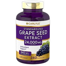 Carlyle (미국) 칼라일 24000 MG 그레이프 씨드 추출물 240정, 1개