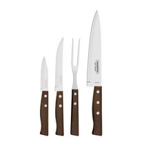 트라몬티나 바베큐용품 4종세트 - 키친나이프7인치 1개 카빙포크25cm 1개 스테이크나이프5인치 1개 과도3인치 1개
