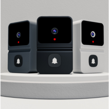 Uandhome 스마트 초인종 t23 클라우드에 무선 와이파이 가정용 저전력 원격 저장 대화, 블랙, 1개