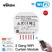 롤러 블라인드 용 WiFi 미니 커튼 스위치 모듈 셔터 모터 스마트 라이프 Tuya APP 원격 제어 Alexa Google
