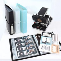 인디고 스토리지 네컷 앨범 (포토북 84포켓) + 커스텀스티커, [K1 01-004894] 블랙