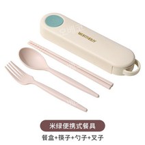 휴대용 숟가락 젓가락 수저세트 케이스 여행용 도시락 고급 스푼 외국인선물 보관통 포크 캠핑, 그린 세트