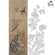 화조도 6 민화 도안 본그림 민화그리기 본 공모전 취미 원데이클래스 컬러링 수업자료 민화본, 일반용지(얇은 백상지), 중형