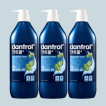 댄트롤 쿨링 멘솔 샴푸 820ml 3개, 댄트롤 쿨링 멘톨 탄산수 샴푸 820ml 3개
