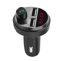 fm 트랜스미터 bluetooth fm트랜스미터 자동차 블루투스 5.0 변조기 무선, 검은색