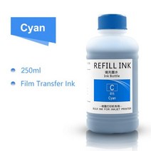 토너 카트리지 재생 DTF 잉크 필름 전송 직접 인쇄 핫 멜트 파우더 PET 인쇄 및 엡손 전송 250ML, CHINA_1PC - Cyan