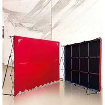 포토존 트러스 프레임 접이식 간판 부스 배경 브라캣, 철제3x4그리드(2.3x3.05m)프레임(케이블타이)