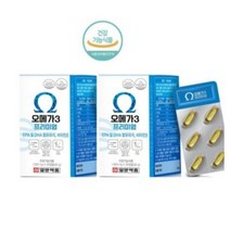 [1+1묶음딜] [일양약품] 오메가3 프리미엄 1 000mg x 30캡슐 X 2세트 (2개월분)