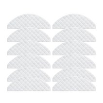 12PCS MOPS Cloths 일회용 닦음 Xiaomi Roidmi 이브 플러스 로봇 클리너 스위퍼 용 부품 액세서리, 하나, 하얀색