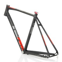 KOOZER CX5000 알루미늄 합금 프레임 탄소 포크 CX 자갈 오프로드 자전거 도로 디스크 브레이크 세트, 52CM, Red Frame1_52CM