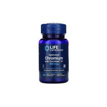 라이프 익스텐션 Crominex 3+가 포함된 최적화된 크롬 500mcg 60식물성캡슐 암라 아마륵 amla 크롬 미정질 셀룰로오스 식물성 셀룰로오스 실리카 식물성 스테아레이트