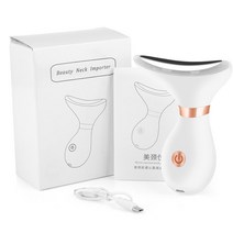 초음파리프팅 리프팅마사지기 가정용리프팅 EMS-미세전류 얼굴 목 미용 기기 LED 광자 치료 피부 타이트, 01 WHITE, 01 WHITE