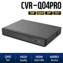 모디아이 CVR-Q04PRO [TVI+AHD+SD] UWQHD 500만화소 초고화질 4채널(4개분할화면)