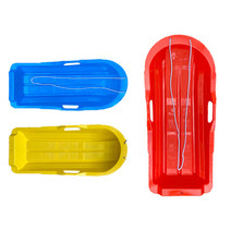 국내생산 3날구조 강화 플라스틱 눈썰매 어린이 키즈 2인용 갯벌체험 잔디 모래 썰매, 레드