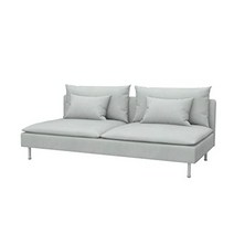 소파커버 이케아 쇠데르함 호환 Soferia, Eco Leather lt Grey