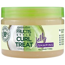 가니에르 Garnier Fructis 스타일 컬 트릿 쉐이핑 젤리 코코넛 오일 곱슬머리용 297.7g10.5온스 병