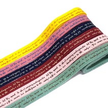 (주)아트인 컬러 레터링 라벨리본 6종 세트(10mm-90cm)