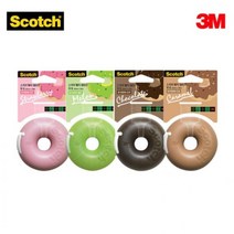 3M 스카치 매직테이프 도넛 펜시 디스펜서 810DN 12mm, 딸기