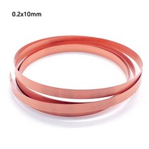 가정용용접기 18650/21700 배터리 용접 및 DIY 프로젝트용 구리 스트립 두께 1m T2 0.15mm 0.4mm, 05 Copper 0.2x10mm_01 1M