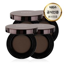 MBA 새치 흑채 자연스러운 헤어 커버 영양공급 모발아 더마 헤어 쿠션 15g (딥 브라운 색상), 4개