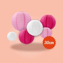실내외장식 등불 한지등 만들기 30cm, GS9900038F핑크