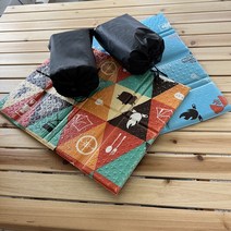 1+1 휴대용 초경량 8단 접이식 등산방석+파우치포함