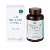 네츄럴굿띵스 퓨어 칼슘 마그네슘 앤 비타민D, 10개, 90정