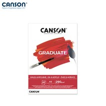 캔손 GRADUATE 유화아크릴패드 290g 21x29.7 A4 20매/A4스케치북, CA110-380