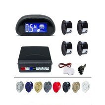 자동차 전방 감지 센서 Parktronic LED 주차 키트 레이더 백라이트 디스플레이 백업 모니터 기 시스템 다중 599EA 2, 05 Gray