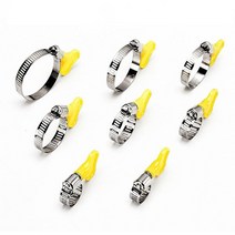 OL1119 호스 배관 압착고정 핸들 클램프 8종 택1, 10-16mm