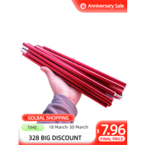 캠핑웨건 8.5mm9.5mm11mm 맞춤형 아크 텐트 막대 7001 T6 야외 캠핑 교체 알루미늄 폴 액세서리, [03] 1m 11mm tipA