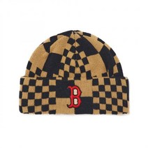 MLB 체커보드 비니 B Beige