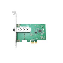 Hotsale 새로운 I210-F1 10M/100M/1000M SFP 단일 포트 Lan 카드 PCIe X1 인텔 I210 칩, 한개옵션0