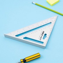 목공용 알루미늄합금 삼각자 각도기 18cm, 기본