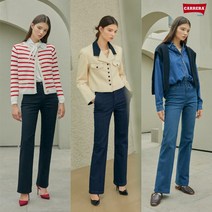 [최초가 99 000원까레라 세미와이드핏 라이크라 데님 3종 여