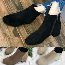 워커힐 부티 힐 워커 첼시 앵클 앵글 부츠 통굽