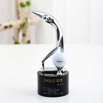 스포츠트로피 골프트로피 싱글패 이글패 홀인원패 블랙베이스 골드스윙 크롬스윙, 실버+블랙+화이트