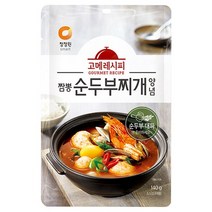 TORIMALL 청정원 고메레시피 짬뽕 순두부찌개 양념, 140g, 5개