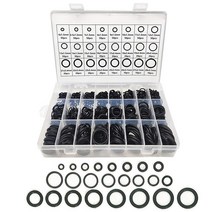 740pcs 고무 O 링 구색 키트 24 크기 씰링 가스 켓 와셔 니트릴 만든 NBR 자동차 수리배관, 01 Grey