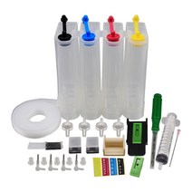 잉크 카트리지 수정 된 연결 포트 포크 잉크젯 프린터 잉크 외부 병 연결 빈 키트 80ml 세트