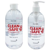 코나드 아이로제 클린앤세이프 손 소독 세정제 300ml, 펌프형 300ml