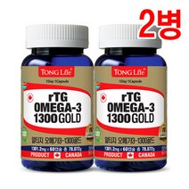 통라이프 알티지오메가3 1300골드-2개월-2병, 단품, 단품